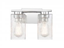  419-2W-PC-CL - Juneau - 2 Light - 11 inch - Polished Chrome - Bath Vanity Light