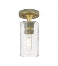  434-1F-BB-G434-7SDY - Crown Point - 1 Light - 5 inch - Brushed Brass - Flush Mount