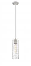  434-1P-SN-G434-12DE - Crown Point - 1 Light - 5 inch - Satin Nickel - Pendant