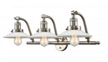  515-3W-SN-G1 - Halophane - 3 Light - 28 inch - Brushed Satin Nickel - Bath Vanity Light