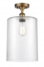 Innovations Lighting 516-1C-BB-G112-L-LED - Cobbleskill - 1 Light - 9 inch - Brushed Brass - Semi-Flush Mount