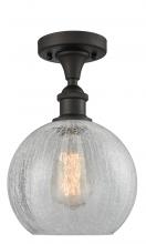  516-1C-OB-G125 - Athens - 1 Light - 8 inch - Oil Rubbed Bronze - Semi-Flush Mount