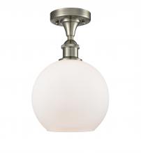 Innovations Lighting 516-1C-SN-G121-8 - Athens - 1 Light - 8 inch - Brushed Satin Nickel - Semi-Flush Mount