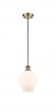  516-1P-AB-G651-8 - Cindyrella - 1 Light - 8 inch - Antique Brass - Cord hung - Mini Pendant