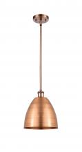  516-1S-AC-MBD-9-AC - Bristol - 1 Light - 9 inch - Antique Copper - Pendant