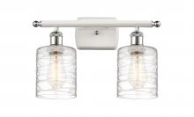 Innovations Lighting 516-2W-WPC-G1113 - Cobbleskill - 2 Light - 15 inch - White Polished Chrome - Bath Vanity Light