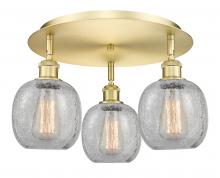  516-3C-SG-G105 - Belfast - 3 Light - 18 inch - Satin Gold - Flush Mount