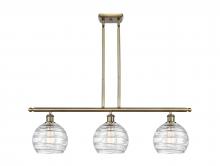 Innovations Lighting 516-3I-AB-G1213-8 - Athens Deco Swirl - 3 Light - 36 inch - Antique Brass - Cord hung - Island Light