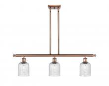 Innovations Lighting 516-3I-AC-G559-5SDY - Bridal Veil - 3 Light - 36 inch - Antique Copper - Cord hung - Island Light