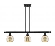Innovations Lighting 516-3I-BK-G128-6 - Athens - 3 Light - 36 inch - Matte Black - Cord hung - Island Light