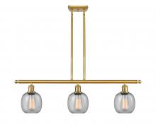 Innovations Lighting 516-3I-SG-G104 - Belfast - 3 Light - 36 inch - Satin Gold - Cord hung - Island Light