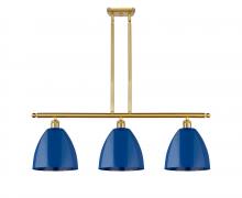 Innovations Lighting 516-3I-SG-MBD-9-BL - Plymouth - 3 Light - 36 inch - Satin Gold - Cord hung - Island Light