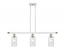 Innovations Lighting 516-3I-WPC-G804 - Clymer - 3 Light - 36 inch - White Polished Chrome - Cord hung - Island Light