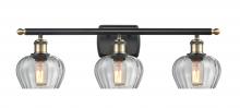  516-3W-BAB-G92 - Fenton - 3 Light - 27 inch - Black Antique Brass - Bath Vanity Light