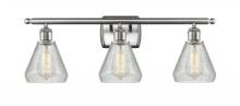  516-3W-SN-G275 - Conesus - 3 Light - 26 inch - Brushed Satin Nickel - Bath Vanity Light