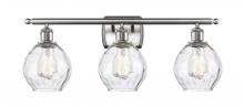  516-3W-SN-G362 - Waverly - 3 Light - 26 inch - Brushed Satin Nickel - Bath Vanity Light