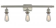  516-3W-SN - Bare Bulb - 3 Light - 26 inch - Brushed Satin Nickel - Bath Vanity Light