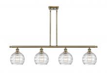 Innovations Lighting 516-4I-AB-G1213-8 - Athens Deco Swirl - 4 Light - 48 inch - Antique Brass - Cord hung - Island Light