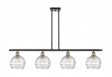 Innovations Lighting 516-4I-BAB-G1213-8 - Athens Deco Swirl - 4 Light - 48 inch - Black Antique Brass - Cord hung - Island Light