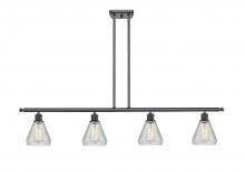  516-4I-BK-G275 - Conesus - 4 Light - 48 inch - Matte Black - Cord hung - Island Light