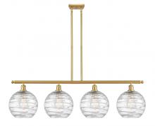 Innovations Lighting 516-4I-SG-G1213-10 - Athens Deco Swirl - 4 Light - 48 inch - Satin Gold - Cord hung - Island Light