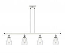 Innovations Lighting 516-4I-WPC-G394 - Ellery - 4 Light - 48 inch - White Polished Chrome - Cord hung - Island Light