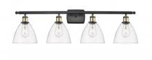 Innovations Lighting 516-4W-BAB-GBD-752 - Bristol - 4 Light - 38 inch - Black Antique Brass - Bath Vanity Light