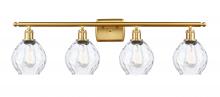  516-4W-SG-G362 - Waverly - 4 Light - 36 inch - Satin Gold - Bath Vanity Light