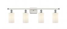 Innovations Lighting 516-4W-WPC-G801 - Clymer - 4 Light - 34 inch - White Polished Chrome - Bath Vanity Light