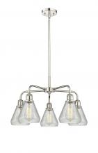  516-5CR-PN-G275 - Conesus - 5 Light - 24 inch - Polished Nickel - Chandelier