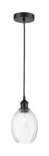 Innovations Lighting 616-1P-BK-G459-6CL - Preston Bulb - 1 Light - 6 inch - Matte Black - Cord hung - Mini Pendant