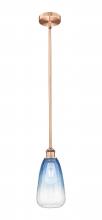 Innovations Lighting 616-1S-AC-G480-6SB - Brookhaven Almond - 1 Light - 6 inch - Antique Copper - Stem hung - Mini Pendant