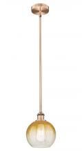 Innovations Lighting 616-1S-AC-G483-8AM - Brookhaven Globe - 1 Light - 8 inch - Antique Copper - Stem hung - Mini Pendant