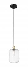 Innovations Lighting 616-1S-BAB-G460-7CL - Preston Cylinder - 1 Light - 7 inch - Black Antique Brass - Stem hung - Mini Pendant
