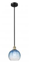 Innovations Lighting 616-1S-BAB-G483-8SB - Brookhaven Globe - 1 Light - 8 inch - Black Antique Brass - Stem hung - Mini Pendant
