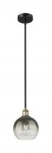 Innovations Lighting 616-1S-BAB-G483-8SL - Brookhaven Globe - 1 Light - 8 inch - Black Antique Brass - Stem hung - Mini Pendant