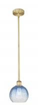 Innovations Lighting 616-1S-BB-G483-8SB - Brookhaven Globe - 1 Light - 8 inch - Brushed Brass - Stem hung - Mini Pendant