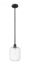 Innovations Lighting 616-1S-BK-G460-7CL - Preston Cylinder - 1 Light - 7 inch - Matte Black - Stem hung - Mini Pendant