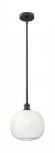 Innovations Lighting 616-1S-BK-G481-10OP - Brookhaven Sphere - 1 Light - 11 inch - Matte Black - Stem hung - Mini Pendant