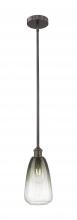 Innovations Lighting 616-1S-OB-G480-6SL - Brookhaven Almond - 1 Light - 6 inch - Oil Rubbed Bronze - Stem hung - Mini Pendant