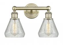  616-2W-AB-G275 - Conesus - 2 Light - 15 inch - Antique Brass - Bath Vanity Light
