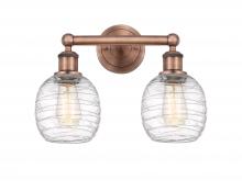  616-2W-AC-G1013 - Belfast - 2 Light - 15 inch - Antique Copper - Bath Vanity Light