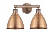  616-2W-AC-MBD-75-AC - Bristol - 2 Light - 17 inch - Antique Copper - Bath Vanity Light