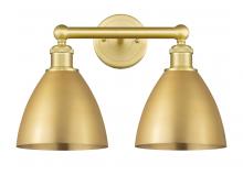  616-2W-SG-MBD-75-SG - Bristol - 2 Light - 17 inch - Satin Gold - Bath Vanity Light