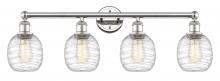 Innovations Lighting 616-4W-PN-G1013 - Belfast - 4 Light - 33 inch - Polished Nickel - Bath Vanity Light