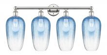 Innovations Lighting 616-4W-PN-G484-7SB - Brookhaven Flute - 4 Light - 34 inch - Polished Nickel - Bath Vanity Light