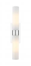 Innovations Lighting 617-2W-PC-G617-11WH - Boreas - 2 Light - 24 inch - Polished Chrome - Bath Vanity Light