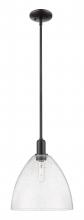Innovations Lighting 716-1S-BK-GBD-124 - Bristol - 1 Light - 12 inch - Matte Black - Stem hung - Mini Pendant