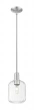 Innovations Lighting 716-1S-SN-G460-7CL - Preston Cylinder - 1 Light - 6 inch - Brushed Satin Nickel - Mini Pendant