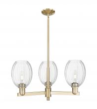 Innovations Lighting 716-3CR-CB-G459-6CL - Preston Bulb - 3 Light - 18 inch - Champagne Bronze - Flush Mount